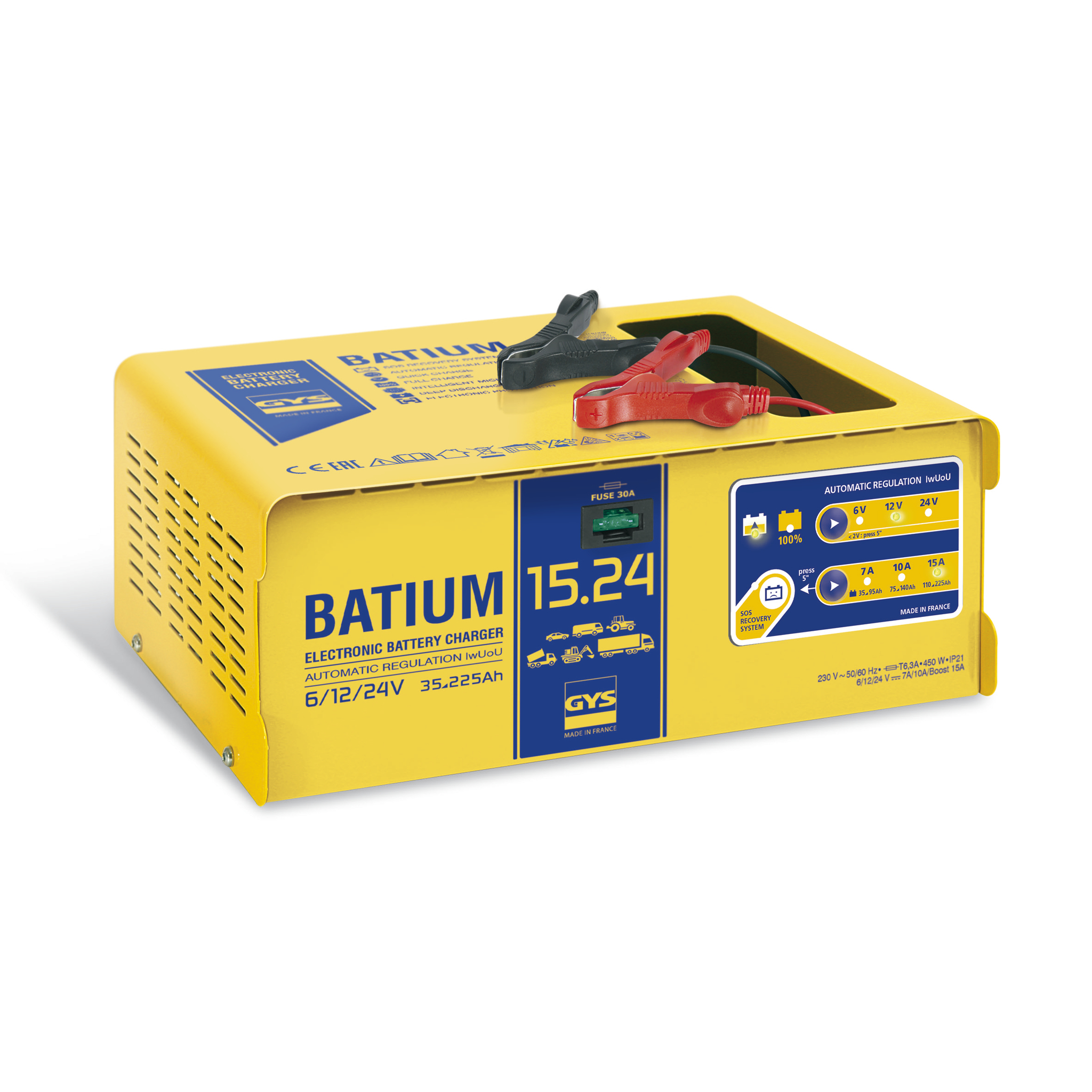 CHARGEUR AUTOMATIQUE BATIUM 15.24 / 35 à 225Ah GYS