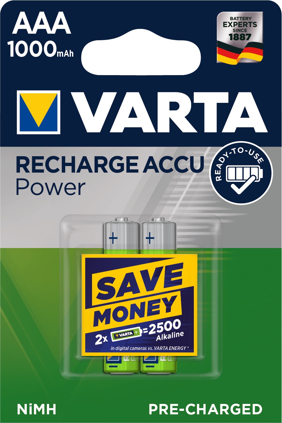 VARTA ACCU AAA/R03 x2 1000mAh VARTA