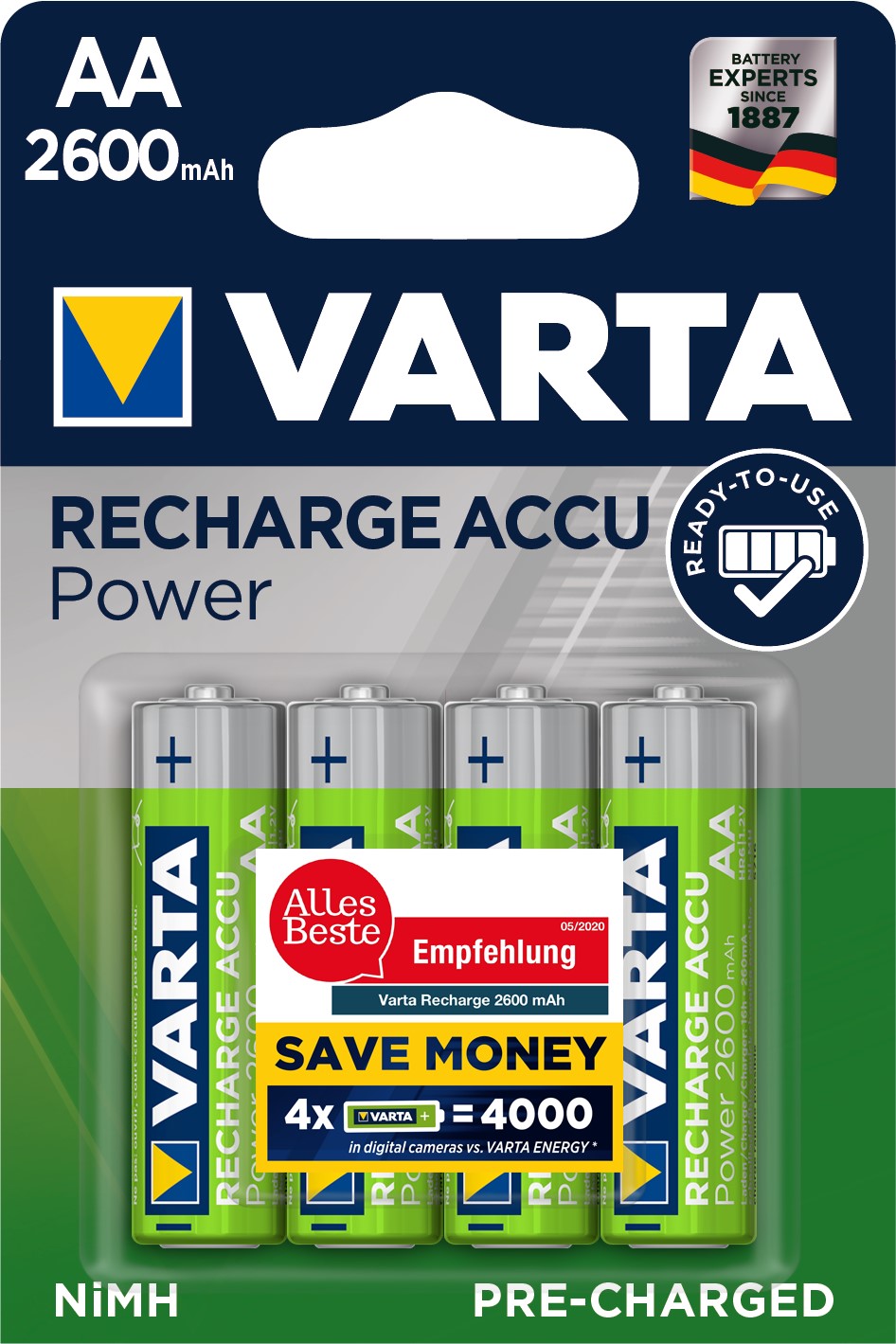 VARTA ACCU AA/R6 x4 2600mAh VARTA