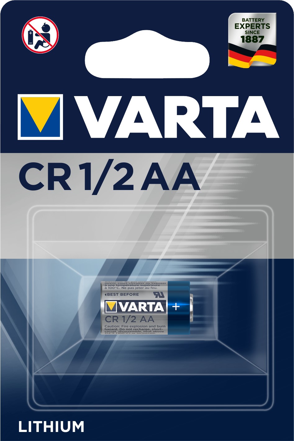 VARTA 1/2 AA x1 Pile lithium 3V VARTA