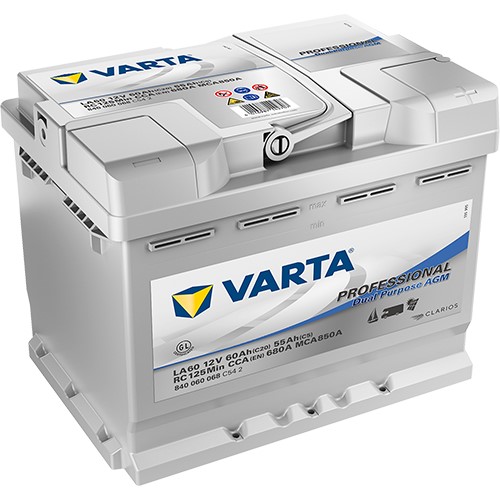 Varta Professional AGM 60Ah 60 Ah 680 CCA - Nord-Ouest Batteries