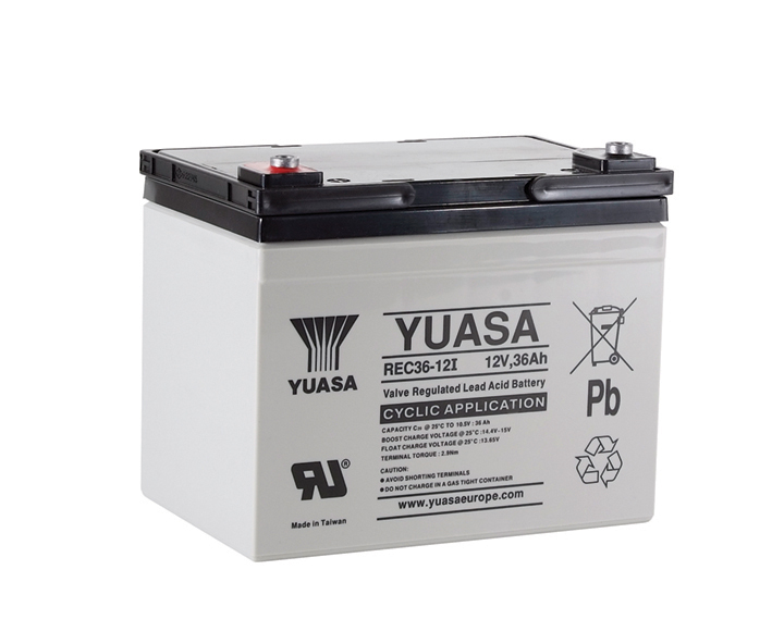 YUASA Plomb Etanche REC36-12I - applications cycliques 12V 36Ah YUASA