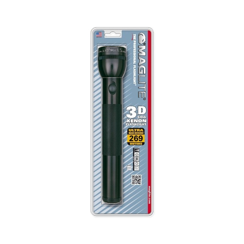 MAGLITE TORCHE D x3 non inclues Xénon noire blister 60lm 269m MAGLITE