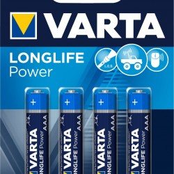 VARTA LONGLIFE POWER Pile alcaline AAA/LR03 x4 VARTA