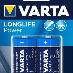 VARTA LONGLIFE POWER Pile alcaline C/LR14 x2 VARTA