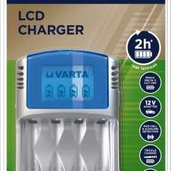 VARTA CHARGEUR 2h LCD 4 canaux AAA/AA 220V allume-cigare 12V USB VARTA