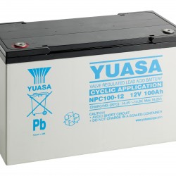 YUASA Plomb Etanche NPC100-12 - applications cycliques 12V 100Ah YUASA