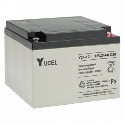 YUCEL Plomb Etanche Y24-12I / 12V 24Ah YUASA